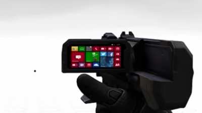 Halo 4&rsquo;s Sticky Detonator initially used the Windows 8 phone display for it&rsquo;s testing phases