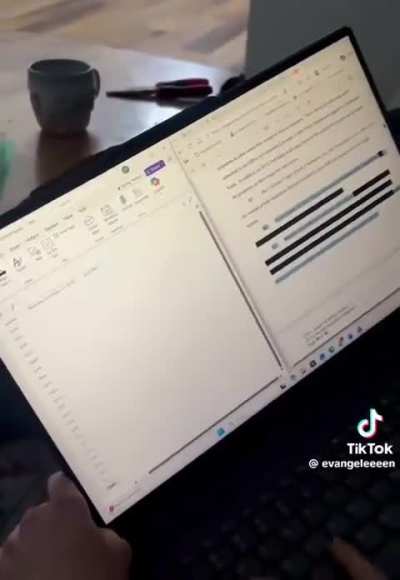 Users on TikTok realizing they can just copy and paste the "redacted" text from Epstein file PDFs to read what it says.