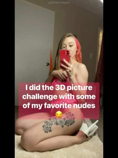 Haven&rsquo;t seen anyone do the 3D photo challenge yet 👀