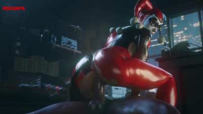 Harley Quinn loves riding cock
