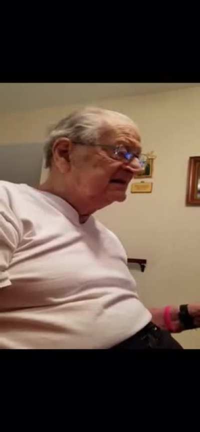 98 year old dad&rsquo;s reaction when he finds out how old he really is