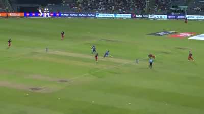 A stellar throw by Glenn Maxwell to take the wicket of Tilak Verma