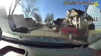 Cop hanging onto the side of a tow truck, shoots driver after they fail to stop