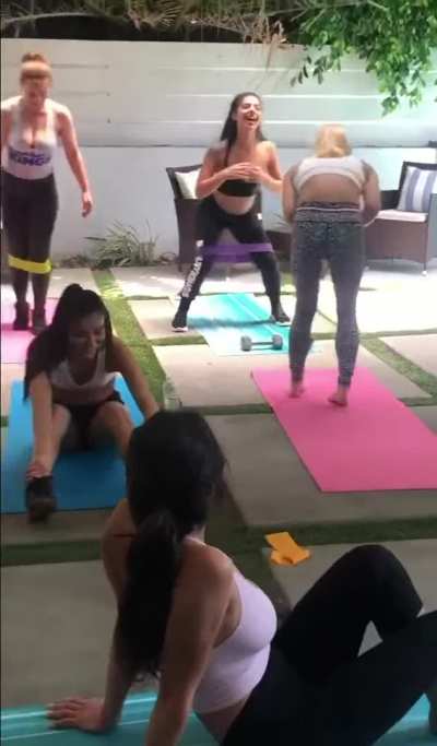 A unique yoga pose
