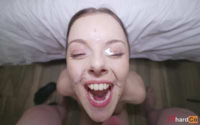 I love getting showered with big loads of cum