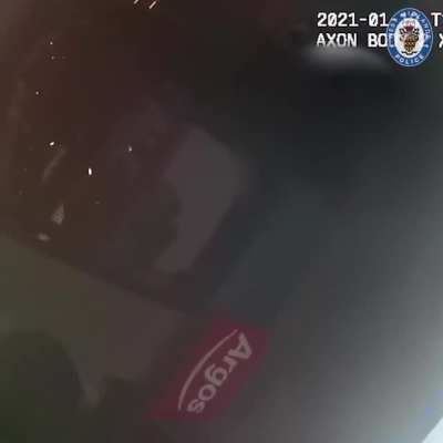Man gets stopped by police for being outside during lockdown, responds with a kick to the groin.