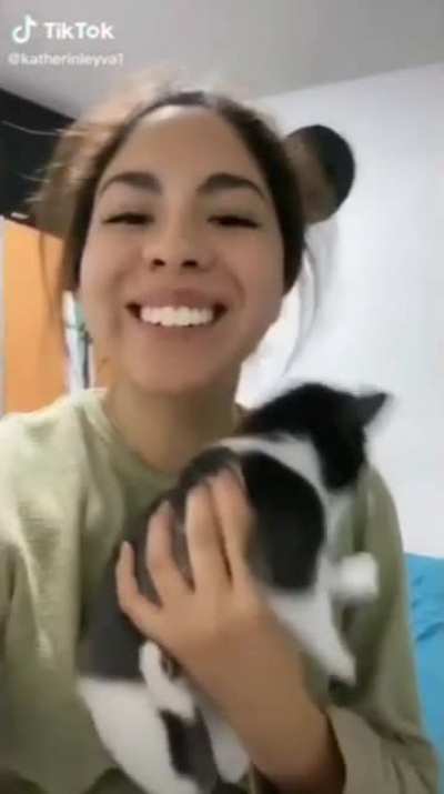 The cat is like, "hell nahhh"