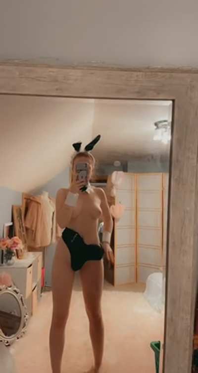 ahh everyone is gone for the weekend! time to try out this xchange. hmm i better get some clothes too i head to my sisters room to rummage through her stuff when i found a bunny girl fit. i know my buddy Dan loves bunny girls so i’ll take a video to tease