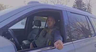 ICE Agent in Minneapolis: "You raise your voice, I ERASE your voice."