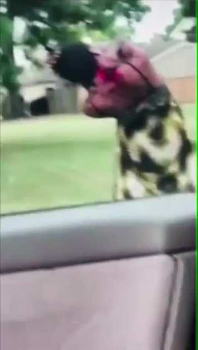Women high on drugs scratching her skin off