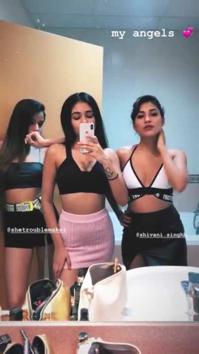3 some with r/Meghnakaur and r/ShivaniSingh