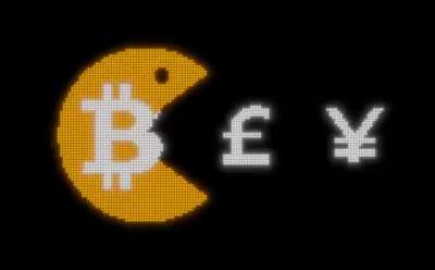 Bitcoin will do this until it's absorbed it all, and since it's infinitely printed, it will only continue to absorb all fiat and grow