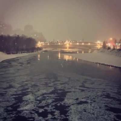 Saw one other person on my walk. It&rsquo;s beautiful right now!