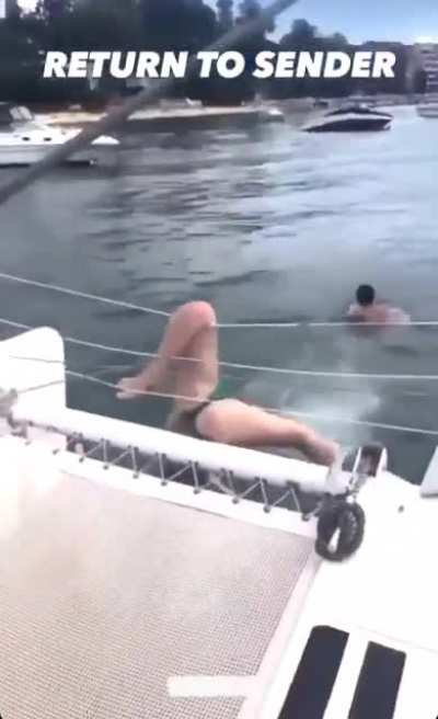 Going for a dip