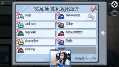 MoistCr1TiKaL gets everyone to vote out cheaters in a public Among Us lobby