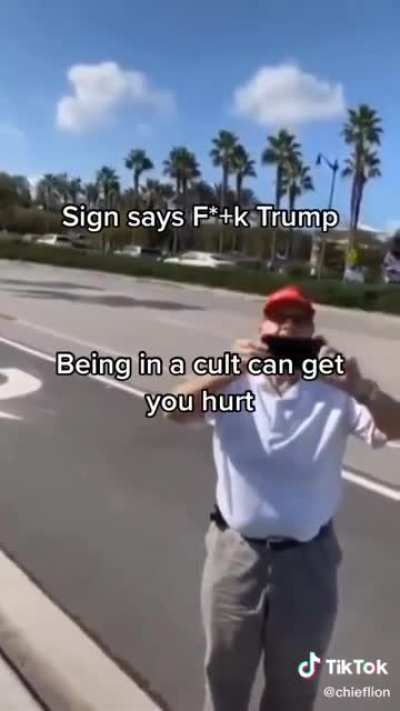 Trump Supporter Goes Out Of His Way To Cause Problems