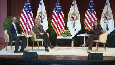 Kamala Harris: "...Caribbean nations, island nations in the Western hemisphere. That is where the Caribbean is. We are also in the Western Hemisphere. They are our neighbors."