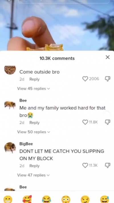 Bee moment