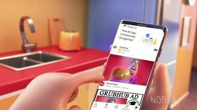 Grubhub ad but it's stuck in an infinite loop