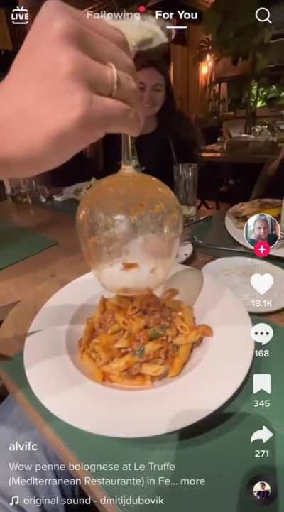 Not the cheese on the bottom of the glass