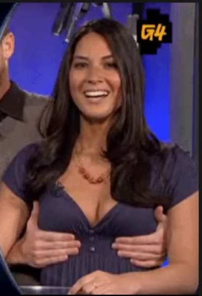 Olivia Munn loves her juggs being man handled