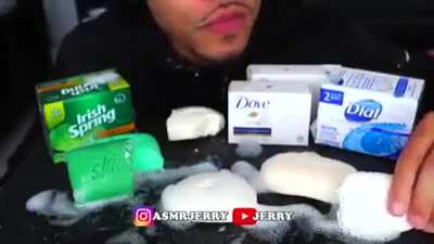 Eating soap ASMR [gone sexual]