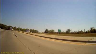 Idiot tries to whip it through a corner