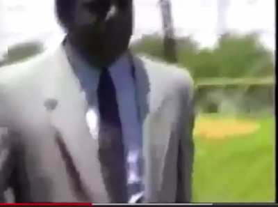 Reporter loses it