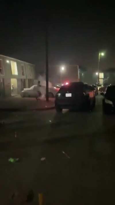 Man Repeatedly Shoots Fireworks at Woman