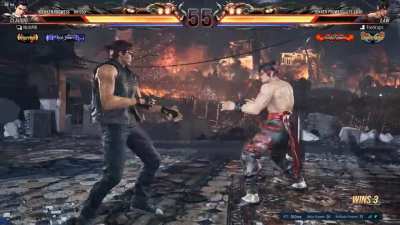 He was not backing down from the round start jab
