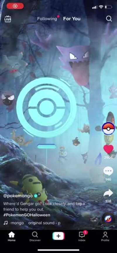 &ldquo;Where&rsquo;d Gengar go? Look closely, and tag a friend to help you out.&rdquo; &ndash; Someone at Niantic is having a bit too much fun with their TikTok page