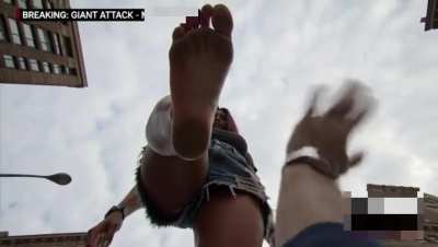 Giantess Attacks City (POV) - Grok + Capcut