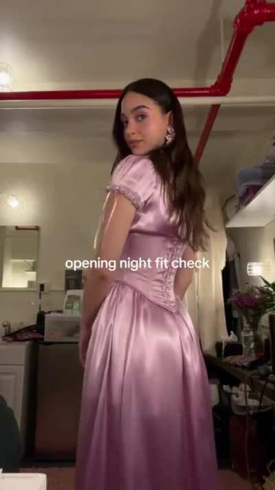 Melissa discussing opening night outfit | IG 4.16.2026