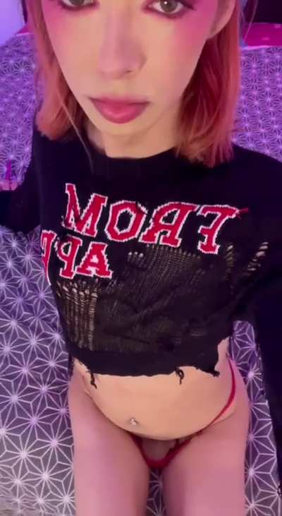 "I will accept mommy's cock in all of my holes and I don't have anything to sai about it" Repeat it loudly.
