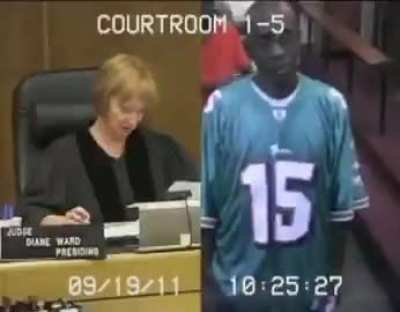 Going to court in the item you stole