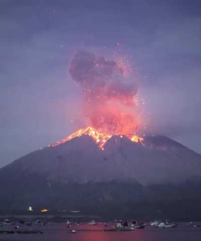 🔥 Eruption of Sakurajima 🔥