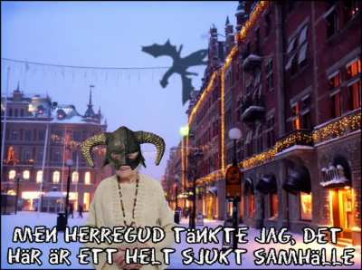 Nils Karlsson pyssling tagen av polis i Sundsvall, riktigt fascist samh&auml;lle