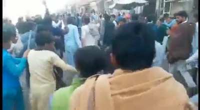 Blasphemy accused being dragged naked and lynched to death in Pakistan's Nankana Sahab.
