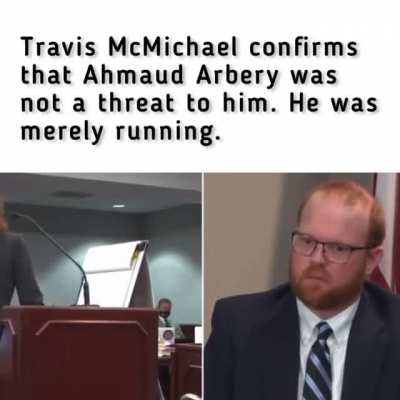 The Moment Travis McMichael Confirms Ahmaud Arbery didn&rsquo;t speak, show a weapon, or threaten him in any way, he was just running!