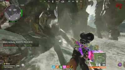 If you go prone on a slope, the Zombies can't hurt you