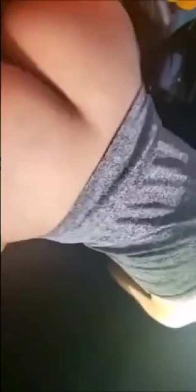 Fucking huge bbc on parkinglot in car