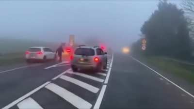 Main Road with Fog