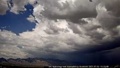 Beautiful time lapse of today's Monsoon courtesy of UA Hydrology &amp;amp; Atmospheric Sciences