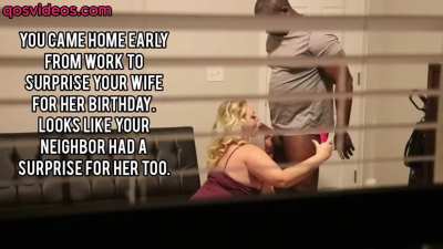 Came home early wife sucking BBC