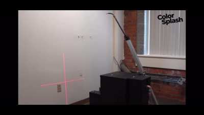 Robot does a perfectly good job at painting a wall