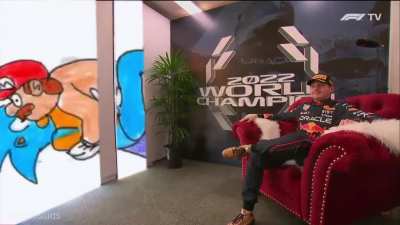 Verstappen having some alone time