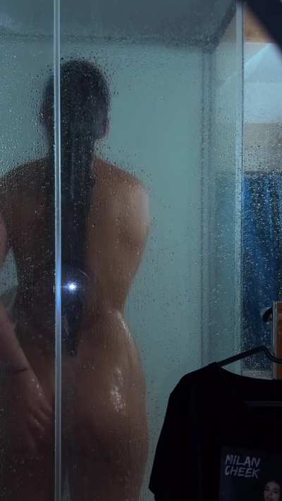 In the shower