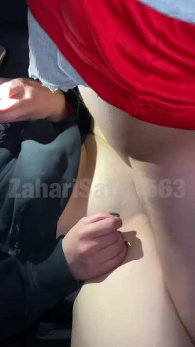 Cuck gets humiliated while I&rsquo;m in the back seat with her