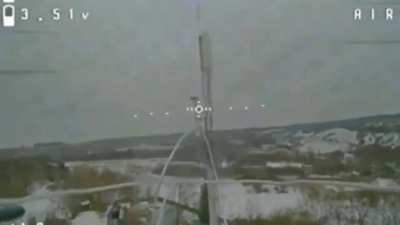 Murom-M destroyed by FPV drone from 117th Independent Brigade of the Territorial Defense Forces.  Poroz, Belgorod region, Russia. (07/February/2024)