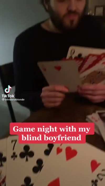 She see all his cards and still ask for 4 🥺 that&rsquo;s love